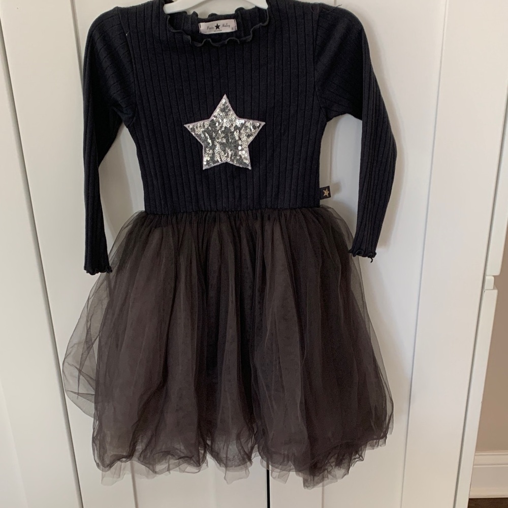 Black Starry Kids Costume Dress